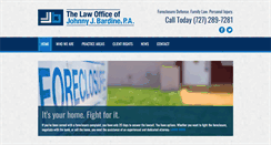 Desktop Screenshot of bardinelaw.com